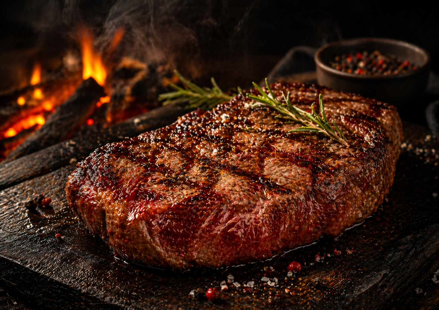 Стейк из мраморной говядины